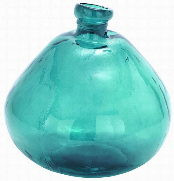 Indra Vase - Wide, Turquoise