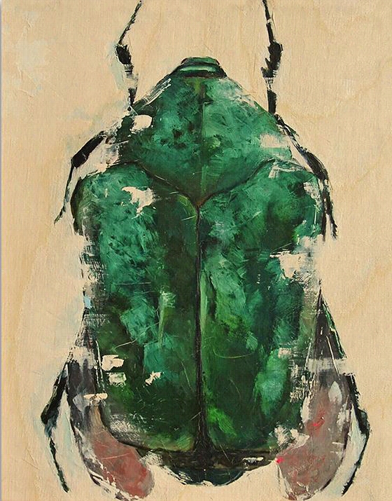 June Bug Woo D Wall Art - 40""hx30""wx2""d, Kate Roebuck