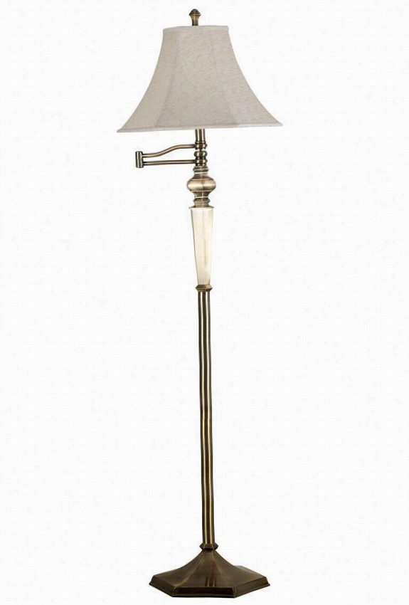 Maxkinley Swing-arm Floor Lamp - 60""hx15""d, Georgetown Brn Z