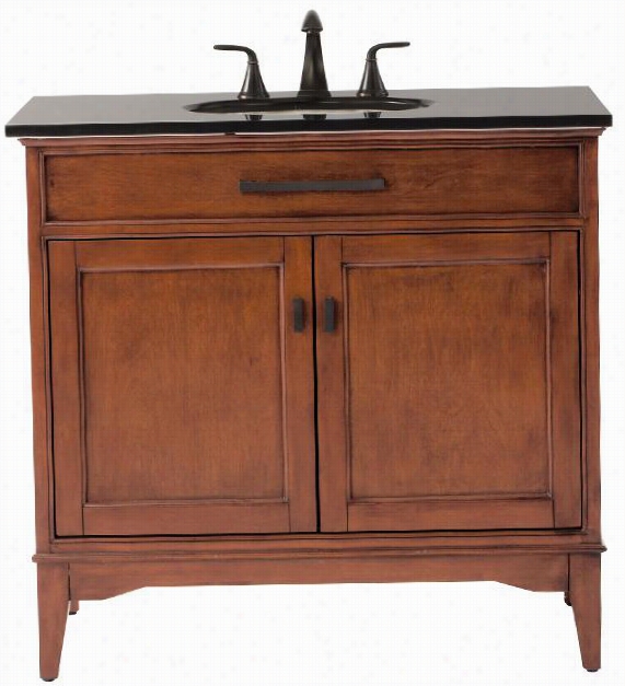 Manor Grove Single Bathroom Vanity - 35"&quto;hx27""wx21.5""d, Coffee