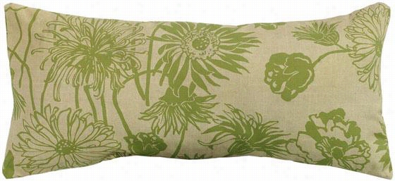 Maystone 22"" Wide Aall-weather Outdoor Patio Pillow - 22"" Rect Myasto, Green