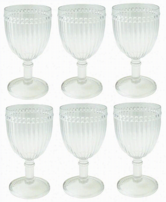 Milano Wine Glasses- Set Of 6 - Set Of 6, Clear