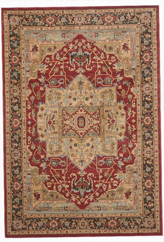 Murphy Area Rug - 5'5""x7'7"", Natural/navy