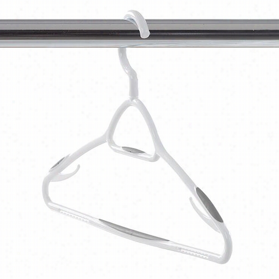 Non-slip Clothes Hanger - Set Of 20 - 20 Bundle, White