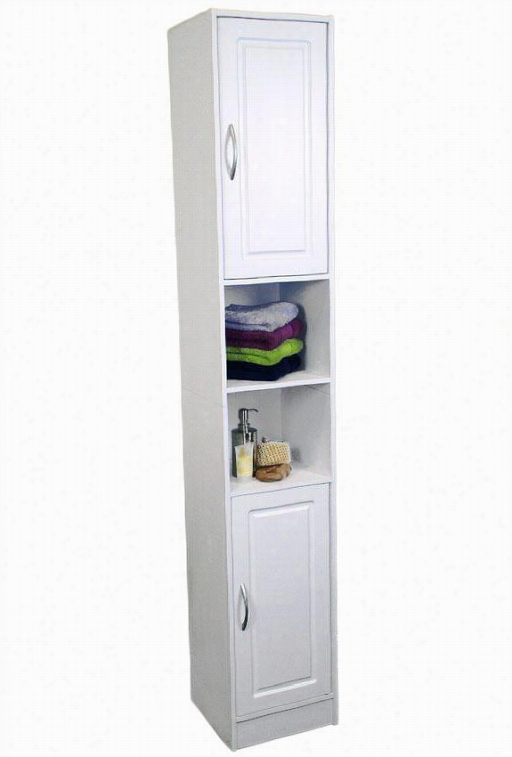 Organize It Storage Tower - 715""hx12.25""w, White