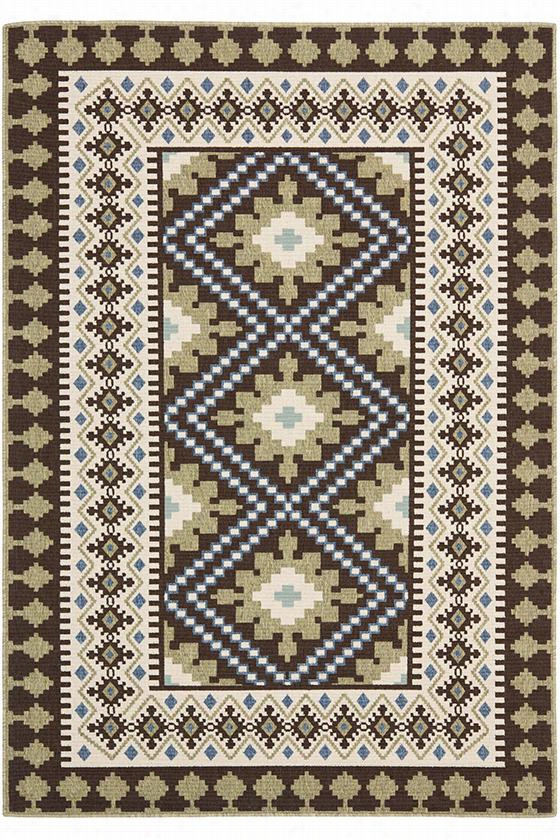 Plaza Area Rug I - 4'x5' 7&qukt;", Sage/bbeige