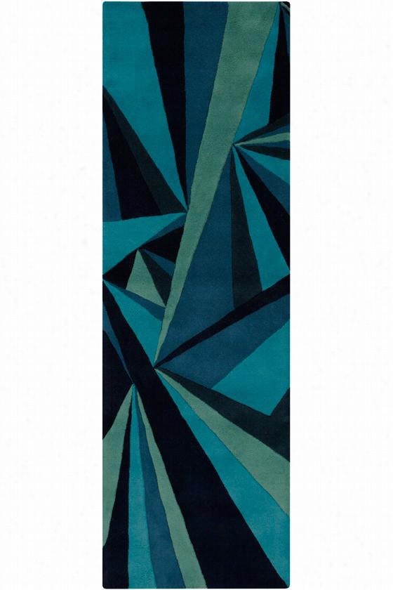 Razor Area Rug - 2'6""x8', Turquoise