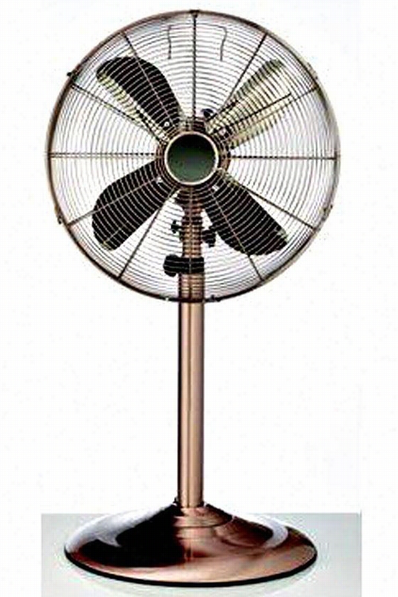 Retro Oscillating Fan  - 48h X 18""d, Large Boiler