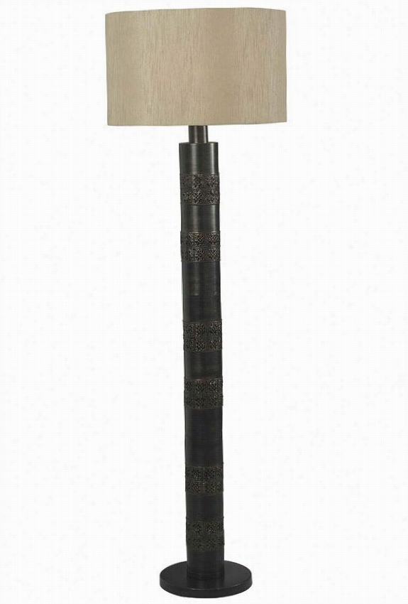 Seville Floor Lamp - 61""hx18""round, Bronze Bronze