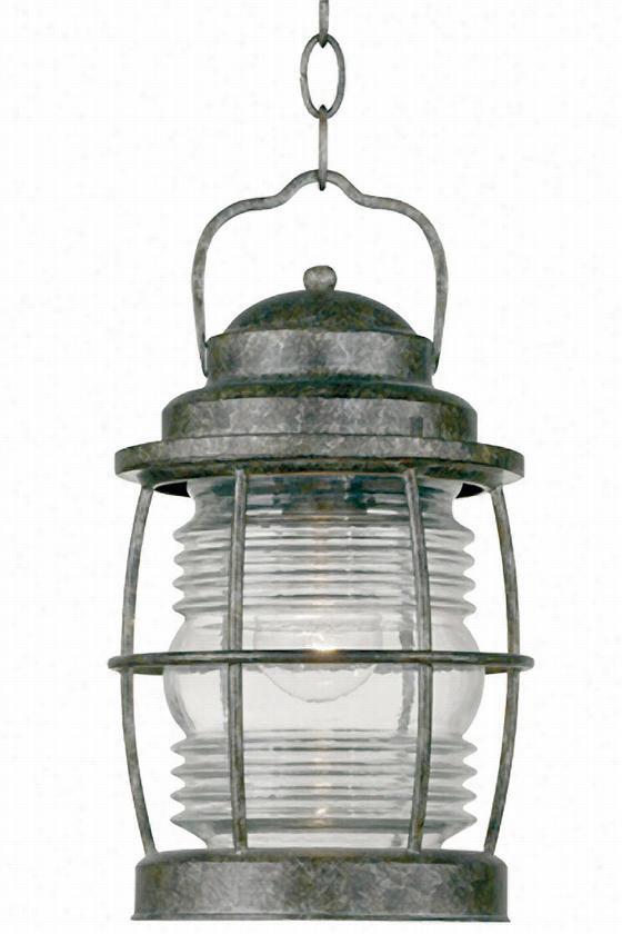 Siren All-weather Utdoor Patio Hanging Lantern - 13""h, Orange