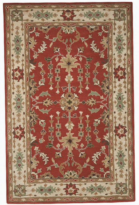 Tilton Area Rug - 5'3""x8'3"", Red