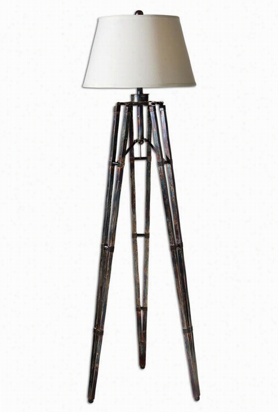 Tustin Floor Lamp -- 68""h X 20""w, Bronze Finish