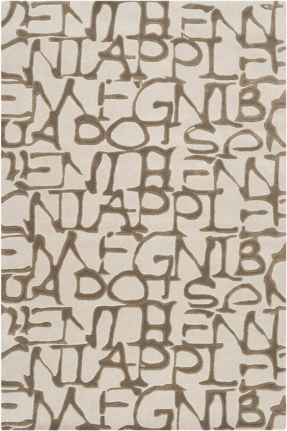 Typescript Yard Rug - 5'x8', Ivory