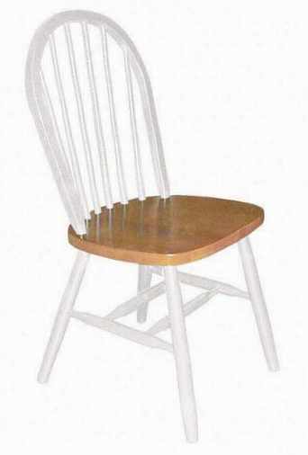 Windsoe Spindle-back Side Chair - 37.25&quo;&wuot;hx17.5""w, White