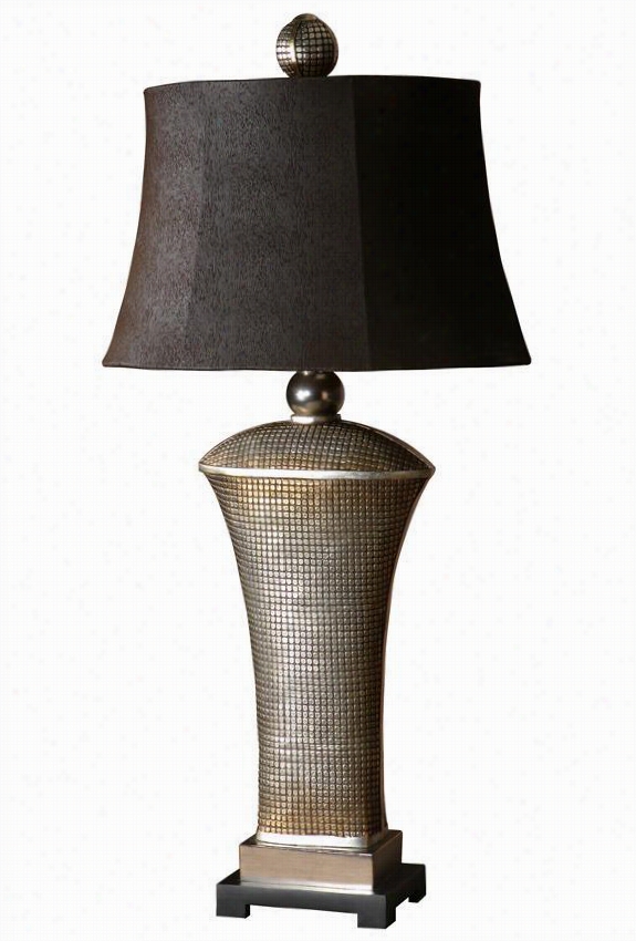 Afton Table Lamp - 36.5""hx18""w, Silver