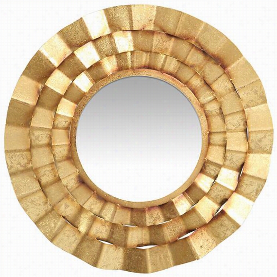 Amaris Wall Mirror - 30""diametex1""d, Gold