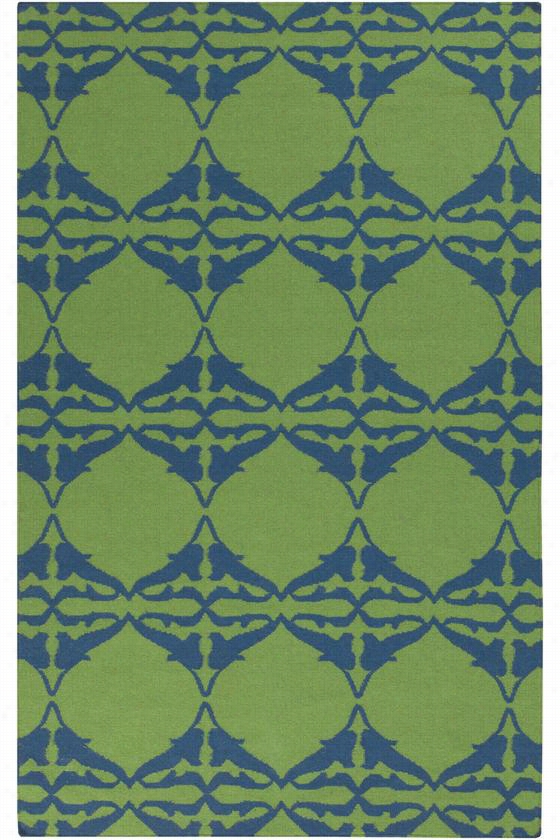 Anegada Aera Rug - 3'6""x5'6"", Lime Green