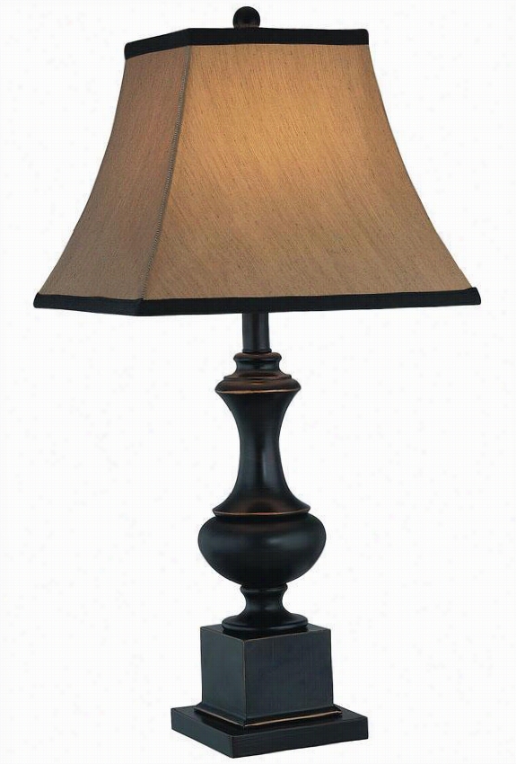 Bandele Table Lamp - 13""x227.25"", Bronze