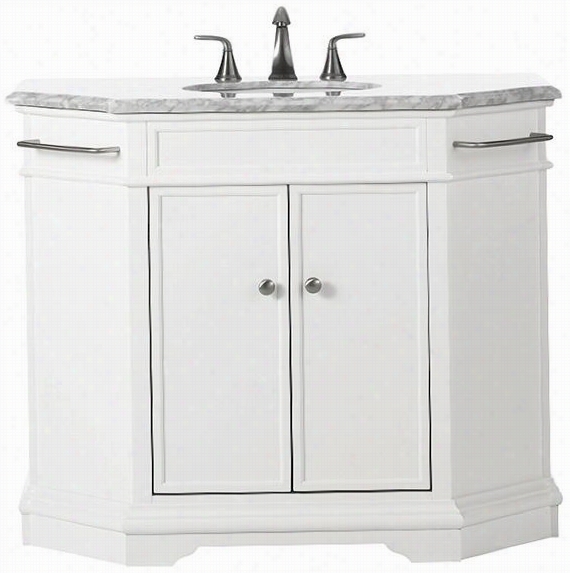 Belvedere 41""w Single Vanity - 34""hx41""wx22""d, White