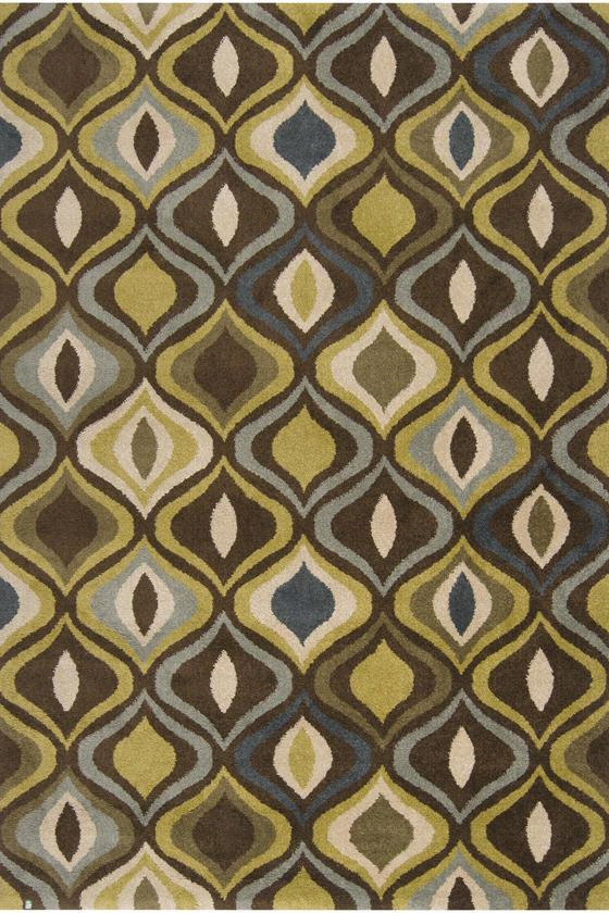 Bloomsbury Area Rug Ii - 6'7"" Round, Coffee Brown