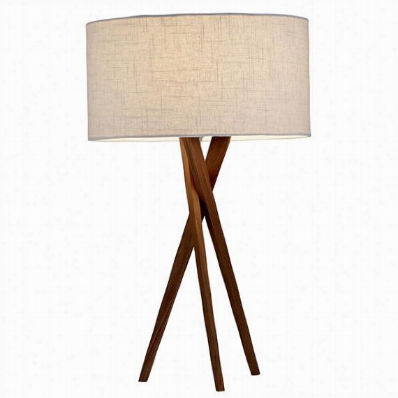 Brookoyn Table Lamp - 27&quuot;"hx15""diameter, Brown Wood