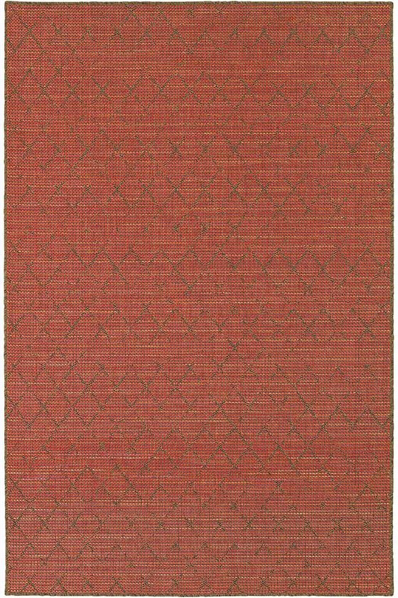 Carqcus Area Rugg - 5'3""x7'6"", Red