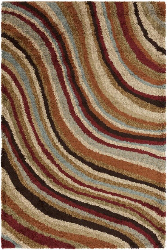 Catoos A Area Rug - 2'7""x'3"", Chocolate