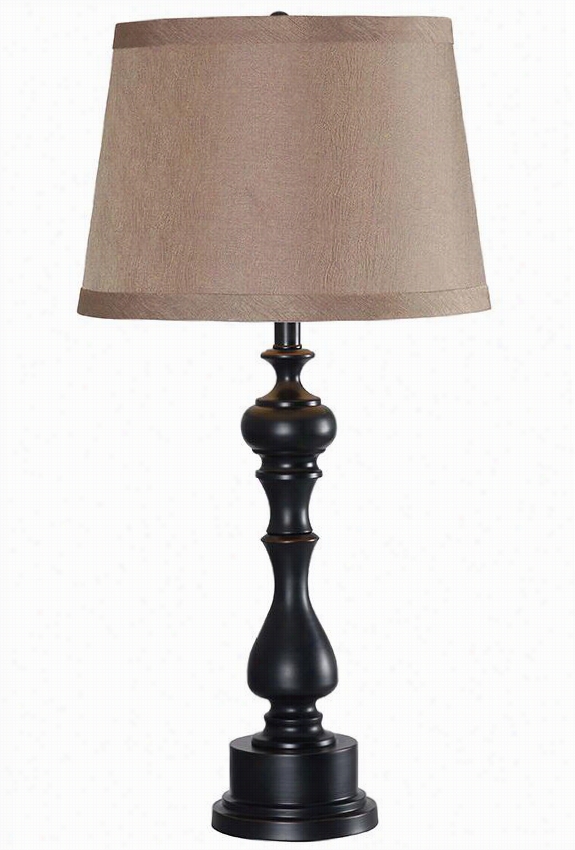 Chathamt Able Lamp - 30&q Uot;"hx15""diiametrr, Oil Rubbed Bron