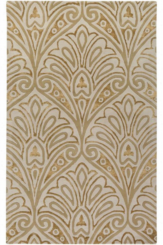 Clarendon Wool Area Rug - 2'6""x8', Ivory