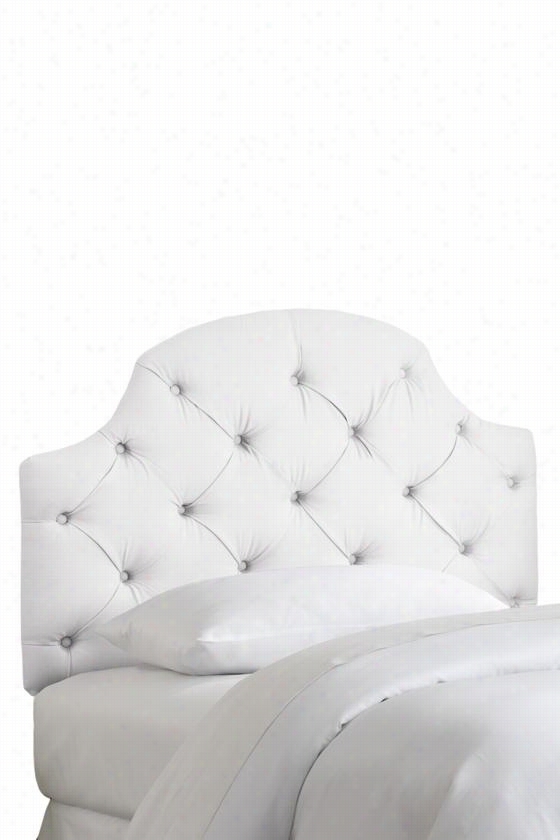 Custom Fayette Upholstered Headboard - Full, Duck White