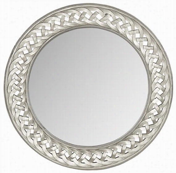 Elenore Wall Mirror - 24""d Iameterx11""d, Silver