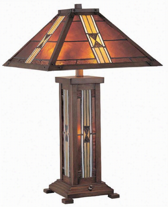 Farah Table Lamp - 25.5""hx16""d, Bronze