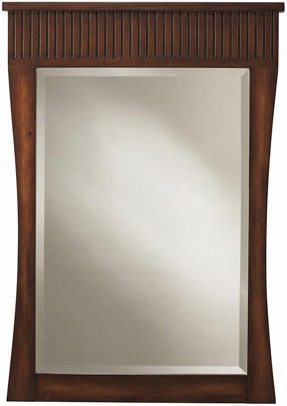 Fuji Mirror - 34hx24wx1.3d, Old Walnut