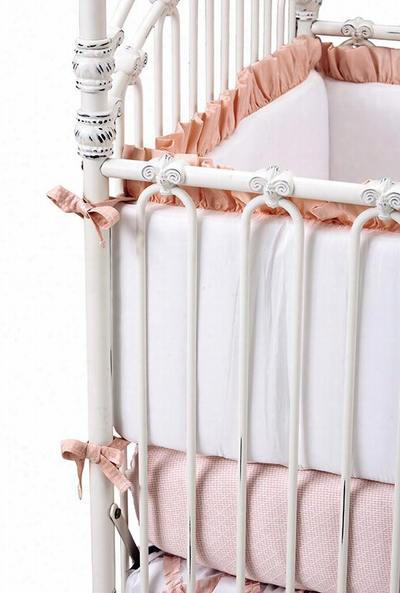 Georgia Baby Enclose  Bedding - Baby Enclose  Bumper, Pink And White