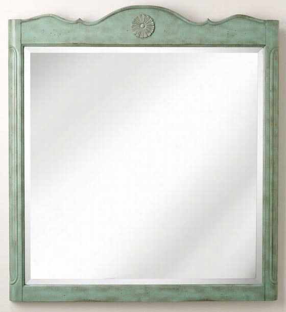 Keys  Bat Hmirror  - 36""hx33""w, Distrsesed Aqua Soldier 