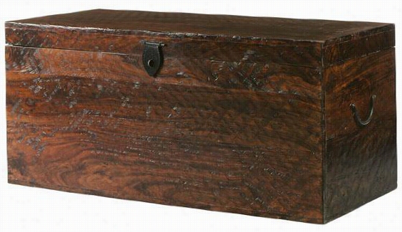 Ma1dives Trunk - 18.""hx38""w, Brown Wood