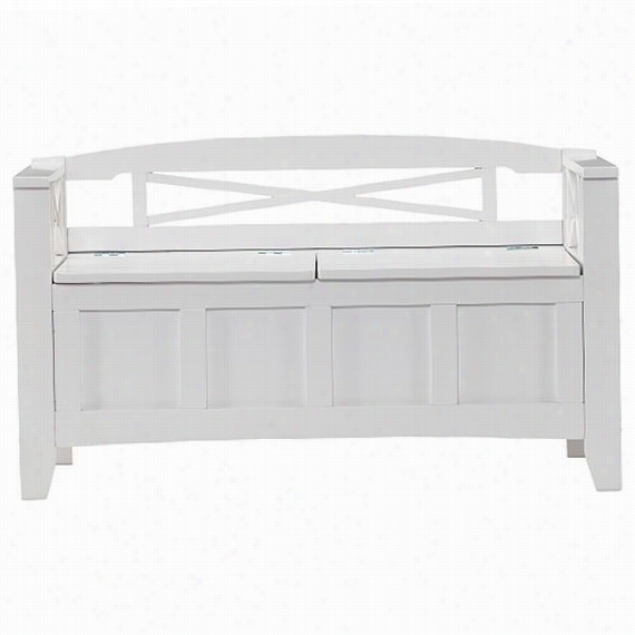 Marrgeaux Storage Bench - 226""hx5""wx19""d, White