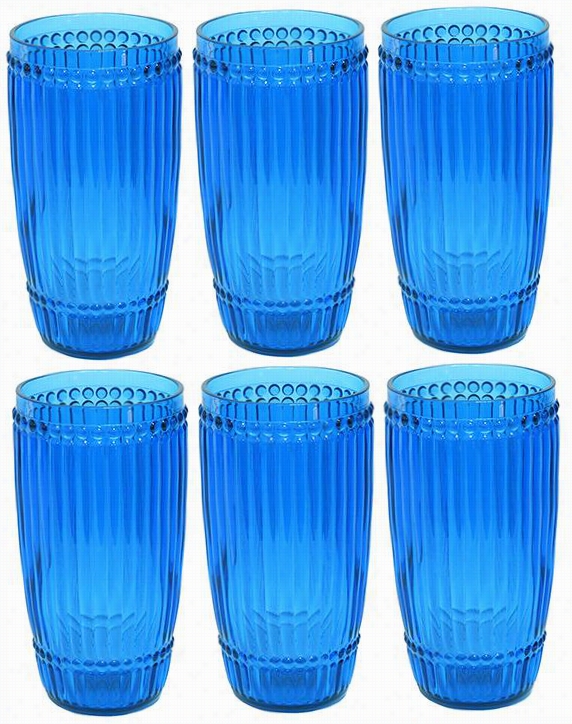 Milano Tumblers - Set Off 6 - Tall, Blue