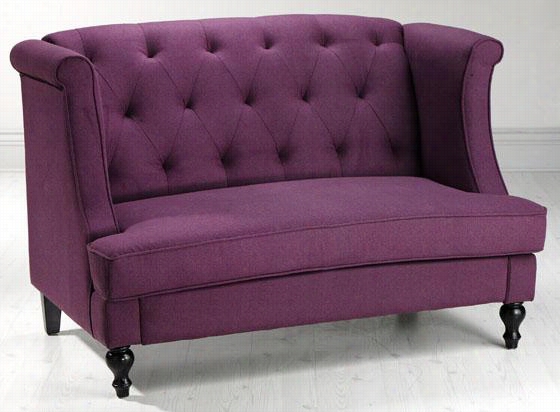 Morgann Settee - 375""hx56.5""w, Purple