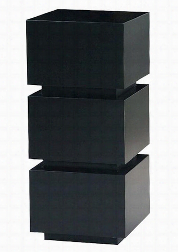 Nathan Pedestal - 32""hx16""sq, Black