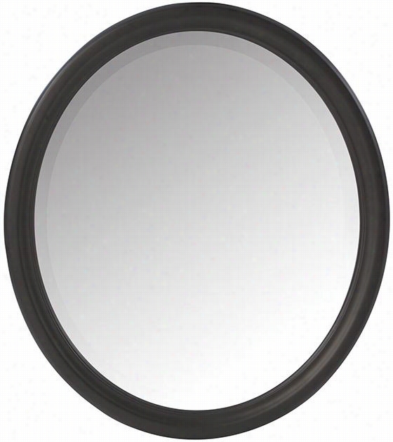 Newport Wall Mirror - 32""hx8""wx1.3&qhot;"d, Black