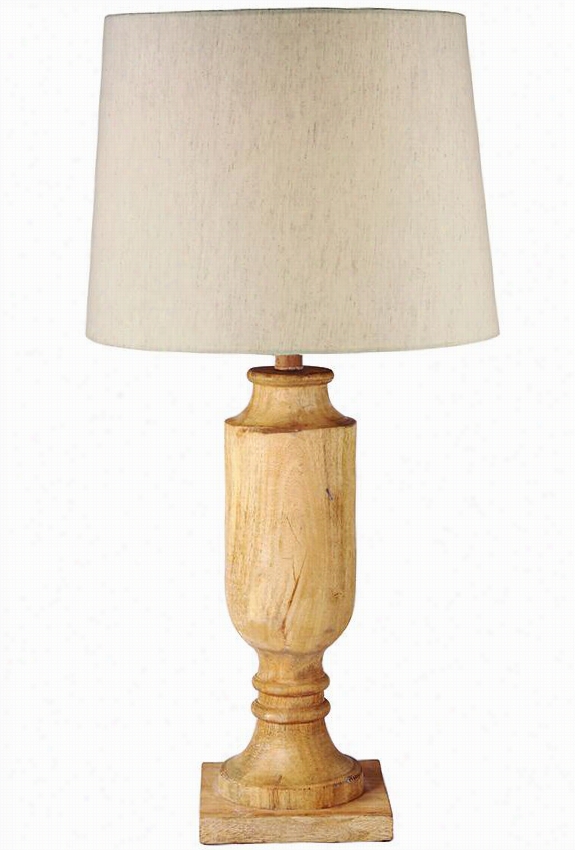 Oscar Table Lamp - 17""hx16""diameter, Ivory
