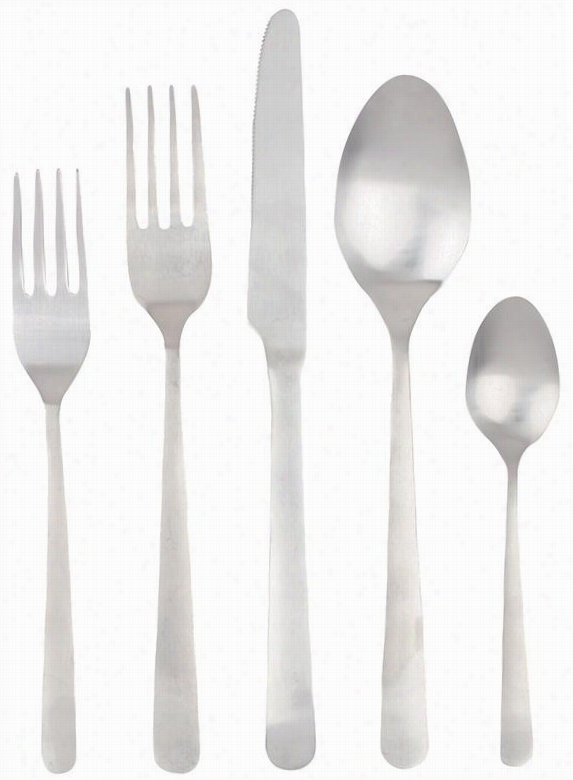 Owlo 5-piece Flat Ware Set - Five Piece Set, Stainless