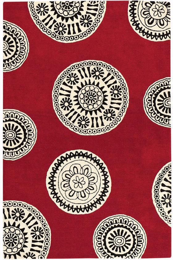 Palo Rug - 3'6""x5'6"", Red