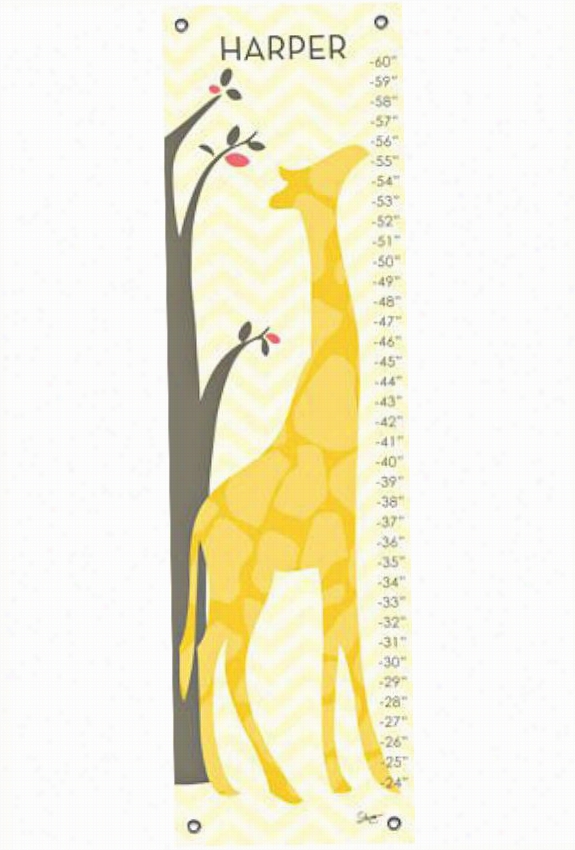 Personaized Giraffe Growth Chart - 42""hx12""w, Stacy Amoo-mensah