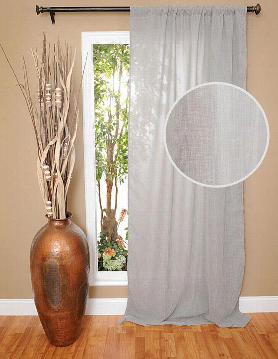 Raima Curtain Panel - 96h X 48""w, Gray