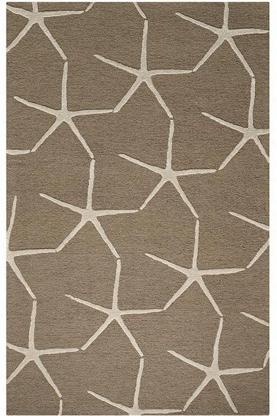 Sea Sta Rarea Rug -- 2'6"&quo;x10'run Ne,r  Taupe/sand