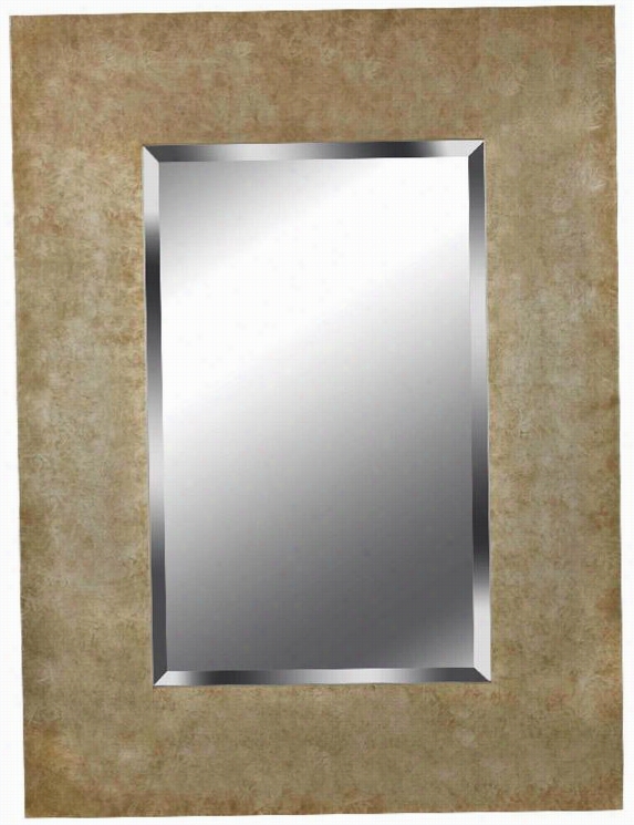 Sheen Wall Mirror - 40h X 30""w, Golden Small Change