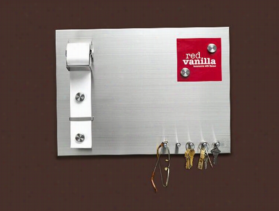 Silver Memo Board - Memo W/ Magnets, Silver