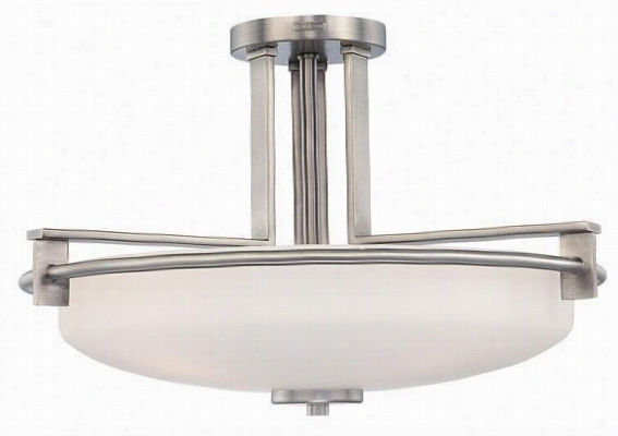 Truman  4-light Semi-flush Bowl Muont - 4-light, Nickel